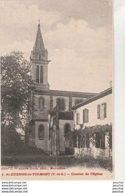 Q20-82) SAINT ETIENNE DE TULMONT (TARN ET GARONNE)  CLOCHER DE L' EGLISE -  (2 SCANS)