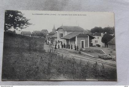 Saint Germain Laval, la nouvelle gare, côté de la voie, Loire 42