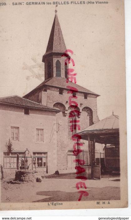 87- SAINT GERMAIN LES BELLES FILLES- ST GERMAIN LES BELLES- L' EGLISE  EDITEUR BURAU