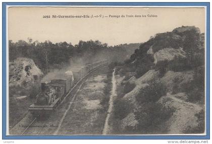 35 - SAINT GERMAIN sur ILLE --  Passage du Train dans....