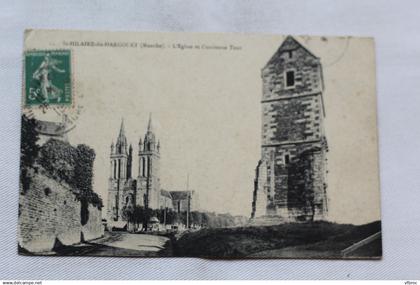 Saint Hilaire du Harcouet, l'église et l'ancienne tour, Manche 50