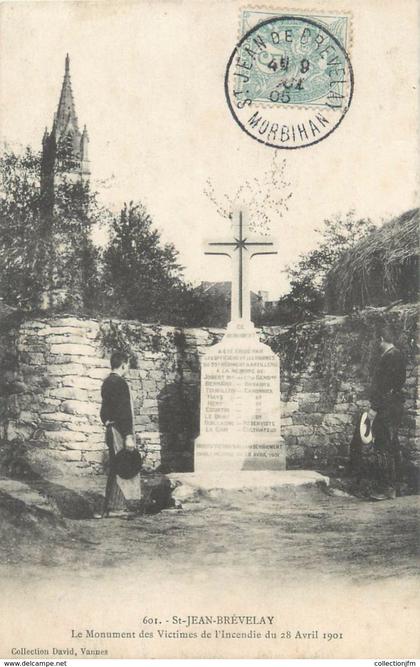 CPA FRANCE 56 "Saint Jean Brevelay, le monument aux morts"