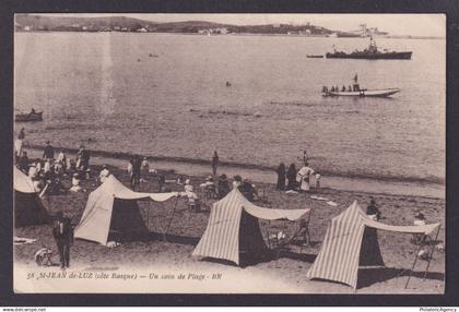 FRANCE, Postcard RPPC, Saint-Jean-de-Luz, The Beach