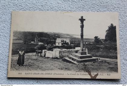 saint Jean du Doigt, la croix du calvaire du feu de joie, Finistère 29