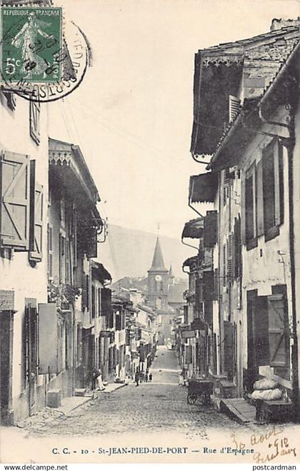 SAINT JEAN PIED DE PORT (64) Rue d'Espagne - Ed. C.C. 10