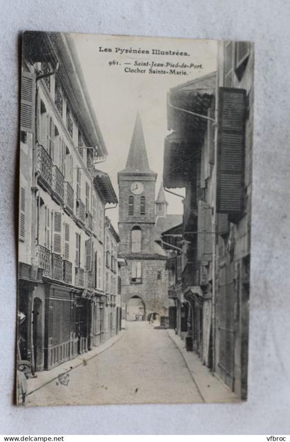 Saint Jean Pied de Port, clocher sainte Marie, Pyrénées Atlantiques 64