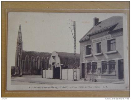 SAINT LAURENT BLANGY-3-POSTE-SALLE DES FETES-EGLISE