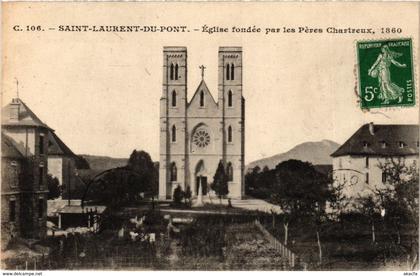 CPA Saint-Laurent-du-Pont - L'Eglise FRANCE (961754)