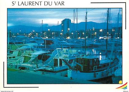 06 - Saint Laurent du Var - Le Port - Bateaux - Vue de Nuit - CPM - Voir Scans Recto-Verso