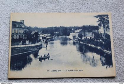 Cpa 1927, Saint Lo, les bords de la Vire, Manche 50