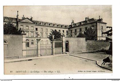 CPA-Carte Postale-FRANCE-Saint Lo- Le Collège--1919  VMO15078