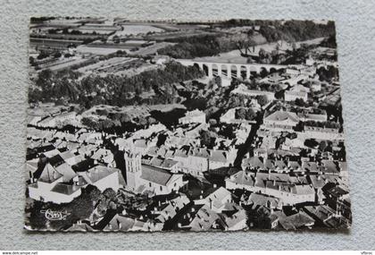 Cpm, Saint Marcellin, vue panoramique aérienne et le viaduc, Isère 38