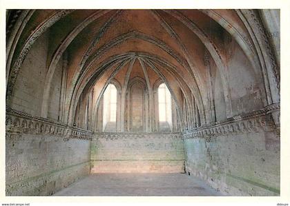 76 - Saint Martin de Boscherville - Abbaye Saint-Georges - Intérieur de la salle capitulaire - Carte Neuve - CPM - Voir