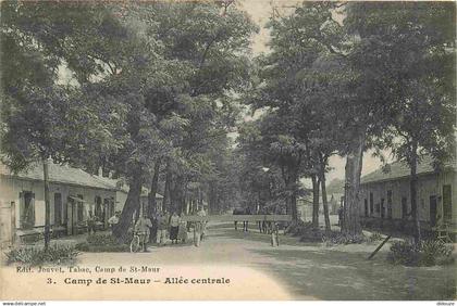 94 - Saint Maur des Fosses - Camp de Saint Maur - Allée centrale - Animée - CPA - Voir Scans Recto-Verso