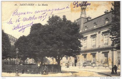 Carte Postale Ancienne de SAINT OUEN