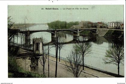 CPA Carte Postale-France-Saint Ouen Le Pont et l'Ile se Saint Ouen 1907  VM28438