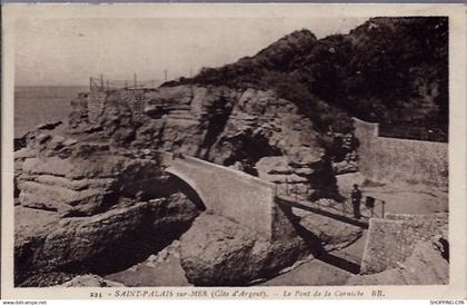 17 - Saint-Palais sur-mer - Le pont de la corniche - Voyagé - Dos divisé...