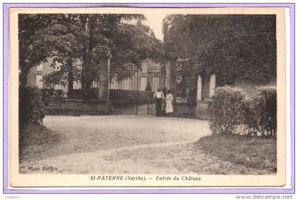 72 - SAINT PATERNE -- Entrée du château