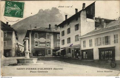 CPA SAINT-PIERRE-d'ALBIGNY Place Centrale (1192701)