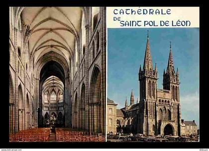 29 - Saint Pol de léon - La Cathédrale - Multivues - Voir Scans Recto Verso