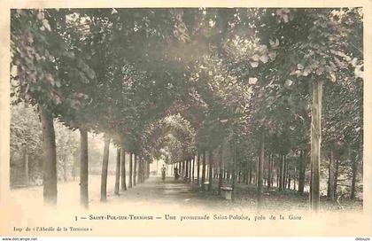 62 - St Pol sur Ternoise - Une Promenade Saint Poloise près de la Gare - Animé - Carte Vierge - Voir Scan Recto-Verso