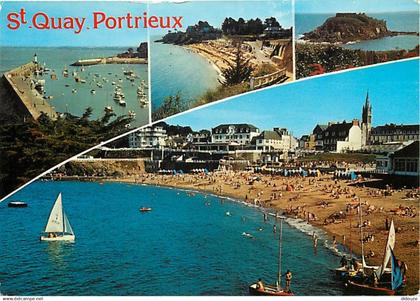 22 - Saint Quay Portrieux - Multivues - Flamme Postale de Saint Quay Portrieux - CPM - Voir Scans Recto-Verso