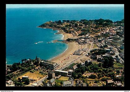 22 - Saint Quay Portrieux - Vue Générale aérienne - La Grande Plage , La Plage du Chatelet, la Piscine - Flamme Postale