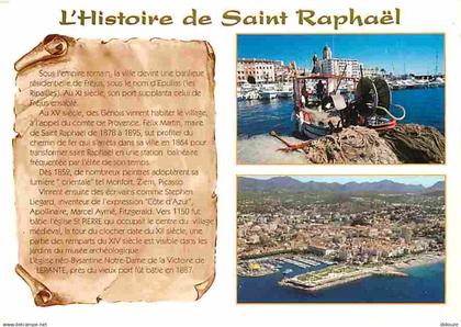 83 - Saint Raphael - Multivues - L'Histoire de Saint Raphael - Bateaux - CPM - Voir Scans Recto-Verso