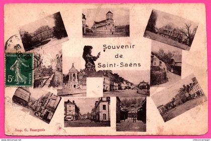 Souvenir de Saint Saens - Multivues - Imp. G. BOURGEOIS - 1908