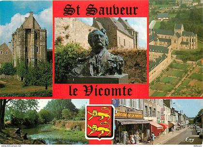 50 - Saint Sauveur le Vicomte - Multivues - Blasons - CPM - Voir Scans Recto-Verso