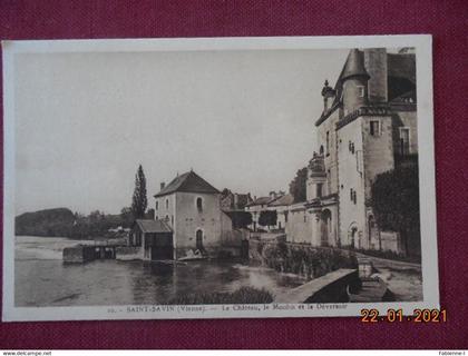 CPSM - Saint-Savin - Le Château, le Moulin et le Déversoir