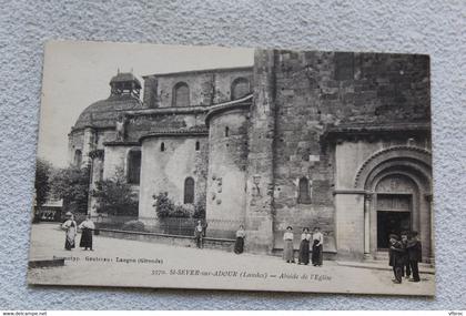 Cpa 1916, Saint Sever sur Adour, abside de l'église, Landes 40