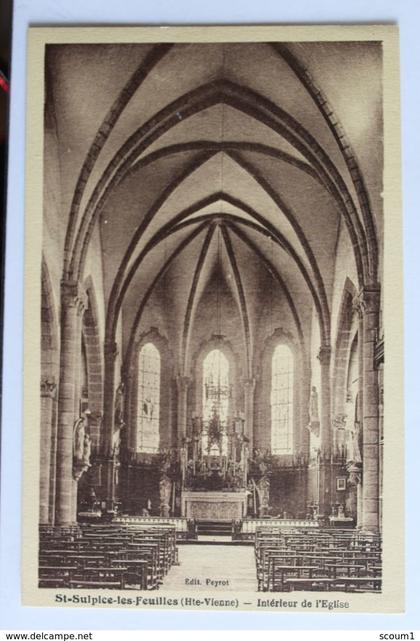 saint sulpice les feuilles - intèrieur de l'église