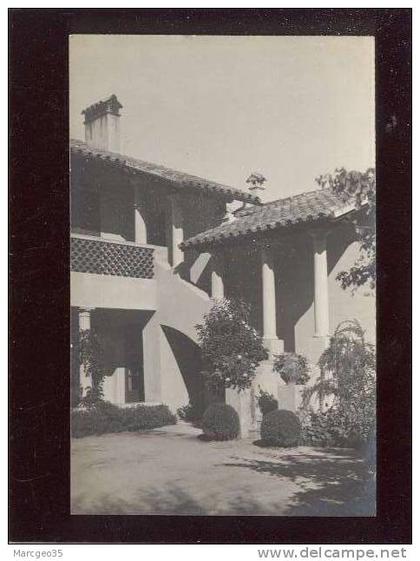 les graniers saint tropez carte-photo éditée , villa vue cour escalier  verticale