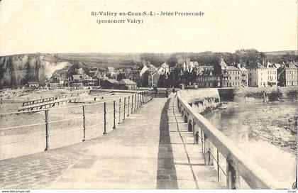 CPA Saint Valéry en Caux Jetée Promenade