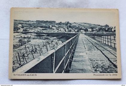 Saint Valery en Caux, promenade sur la jetée, Seine Maritime 76