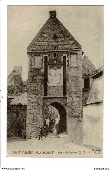 CPA- Carte Postale -France-Saint Valery sur Somme- Porte de Nevers -VM19333