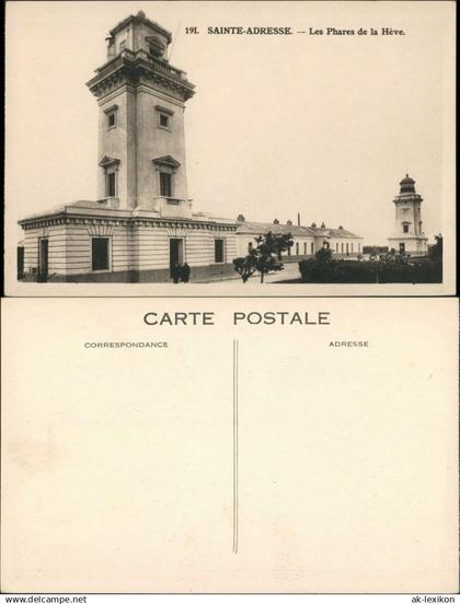 CPA Sainte-Adresse Sainte-Adresse Les Phares de la Hève 1910