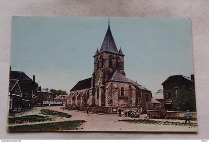 Cpsm 1950, Sainte Genevieve, l'église, Oise 60