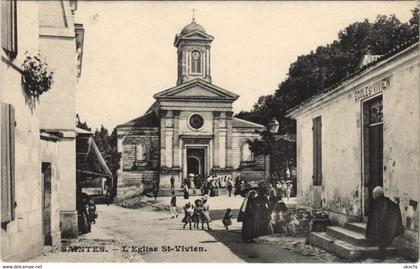 CPA SAINTES-L'Église St-Vivien (45486)