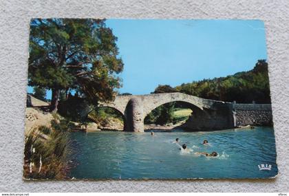 D224, Cpm 1978, Salernes, baignades sous le pont Romain, Var 83