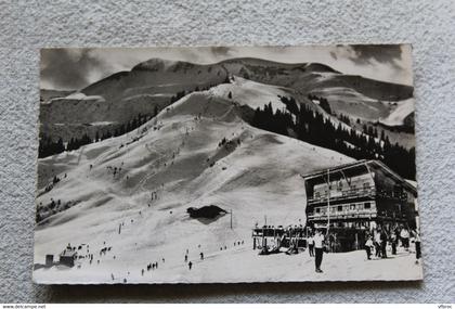 Cpsm, Samoens les Saix, l'Ourson face aux pistes, Haute Savoie 74