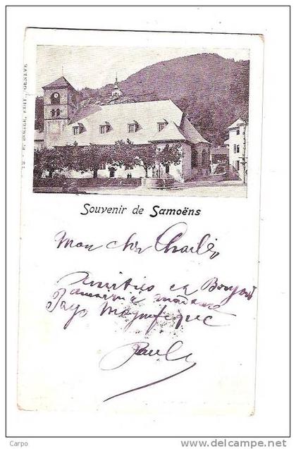 Souvenir de SAMOËNS. (Voyagé en 1899)