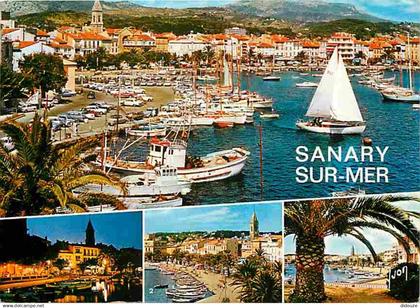 83 - Sanary sur Mer - Multivues - Bateaux - Automobiles - CPM - Voir Scans Recto-Verso