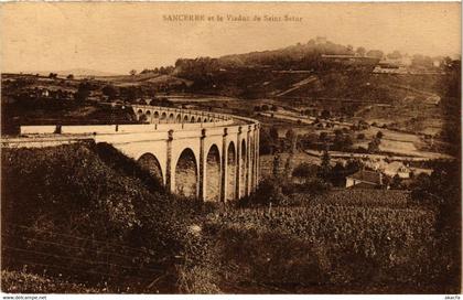 CPA AK SANCERRE - SANCERRE et le Viaduc de St-SATUR (634811)