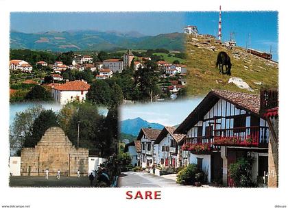 64 - Sare - Multivues - Chevaux - Petit Train - CPM - Voir Scans Recto-Verso