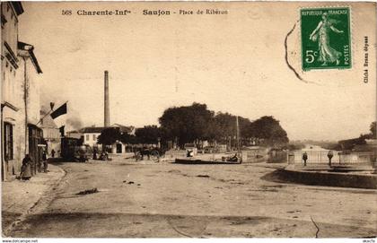 CPA Saujon Place de Ribéron (1392789)