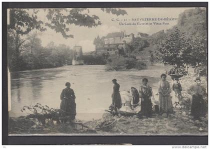 64 - Sauveterre de Béarn - Un Coin du Gave et le Vieux Pont