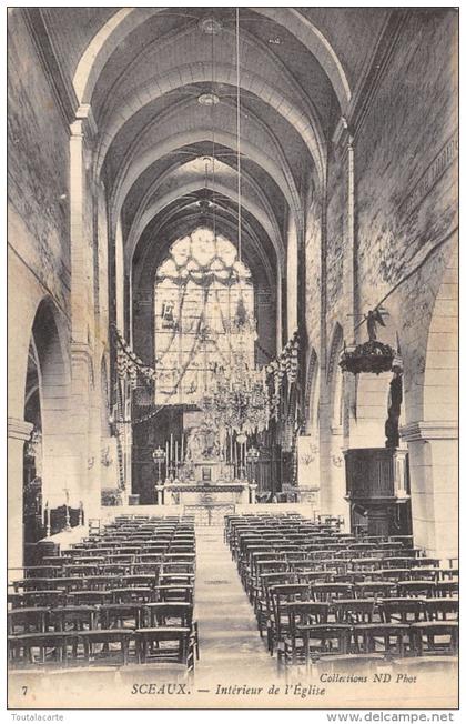 CPA 92 SCEAUX INTERIEUR DE  L EGLISE