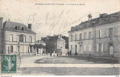 21-549 : SCORBE-CLAIRVAUX. LA POSTE ET LA MAIRIE